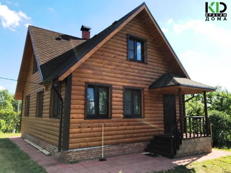 Цвета фасадов деревянных домов