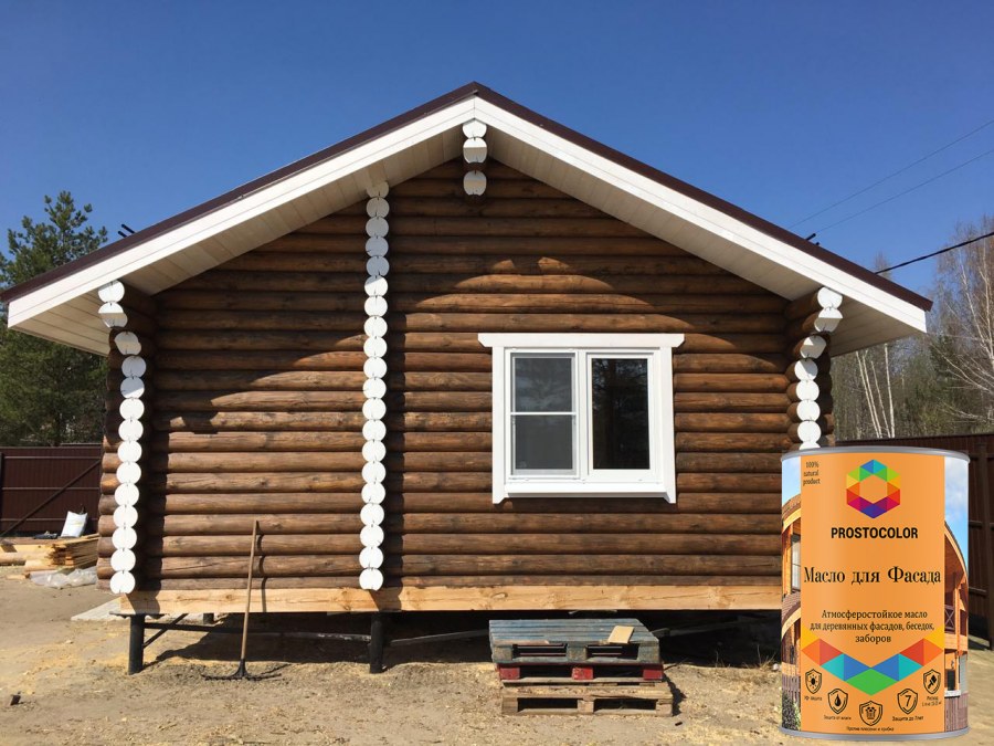 Масло для фасада деревянного дома