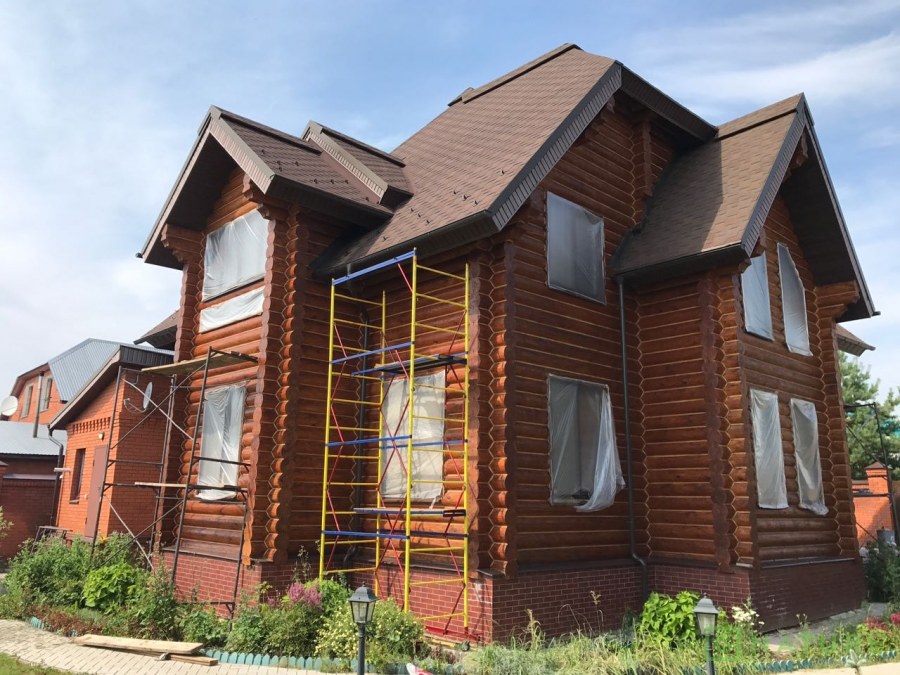 Цвета фасадов деревянных домов