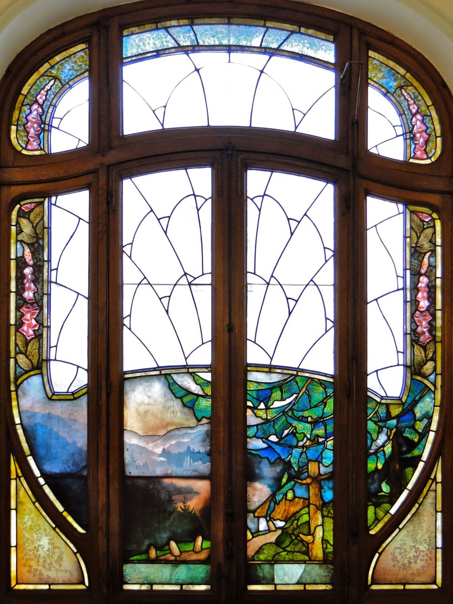 Витражи в стиле ар нуво