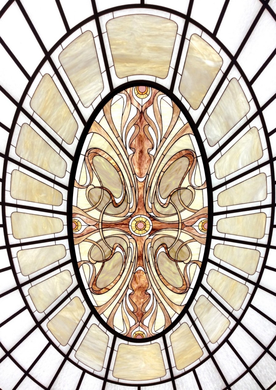 Витраж ар нуво исторические