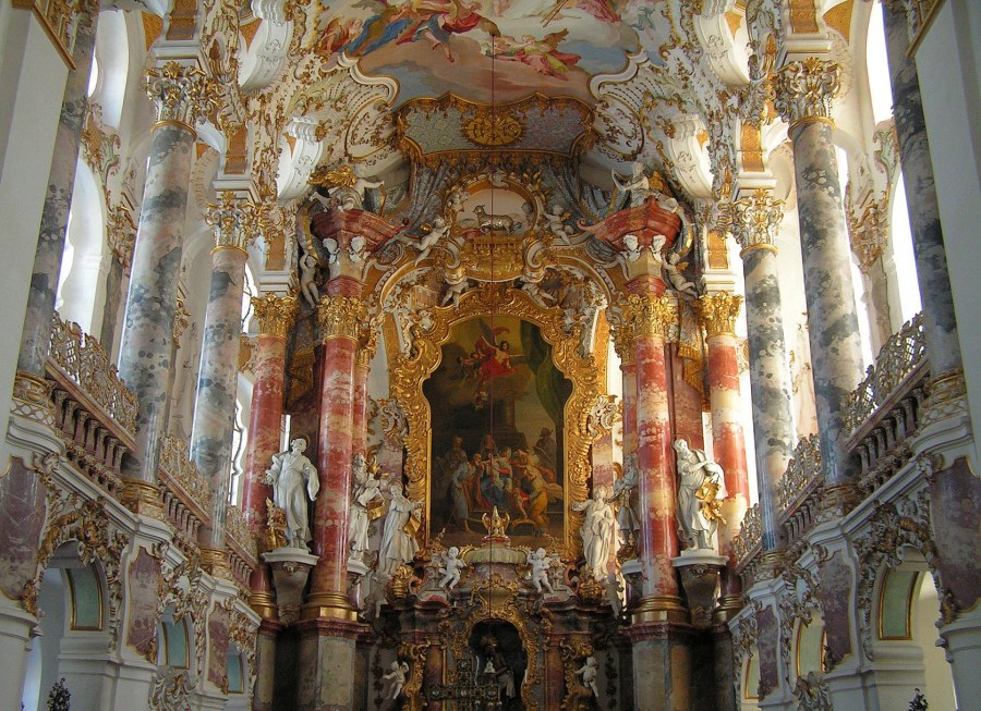 . Церковь в стиле Барокко-рококо в Германии