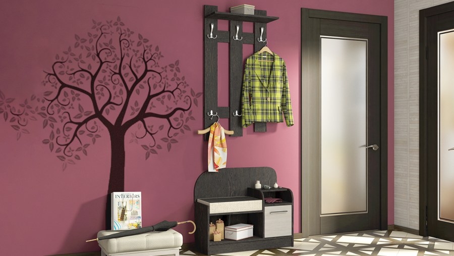 Вешалка ТРИЯ арт мини венге цаво