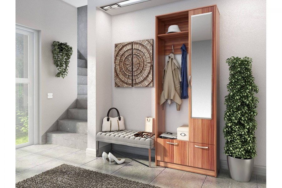 Лофт-1 СТЛ.115.00 прихожая (слива Валлис)