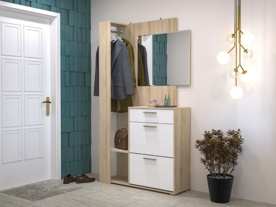 Прихожая эго 03.295, орех/серый