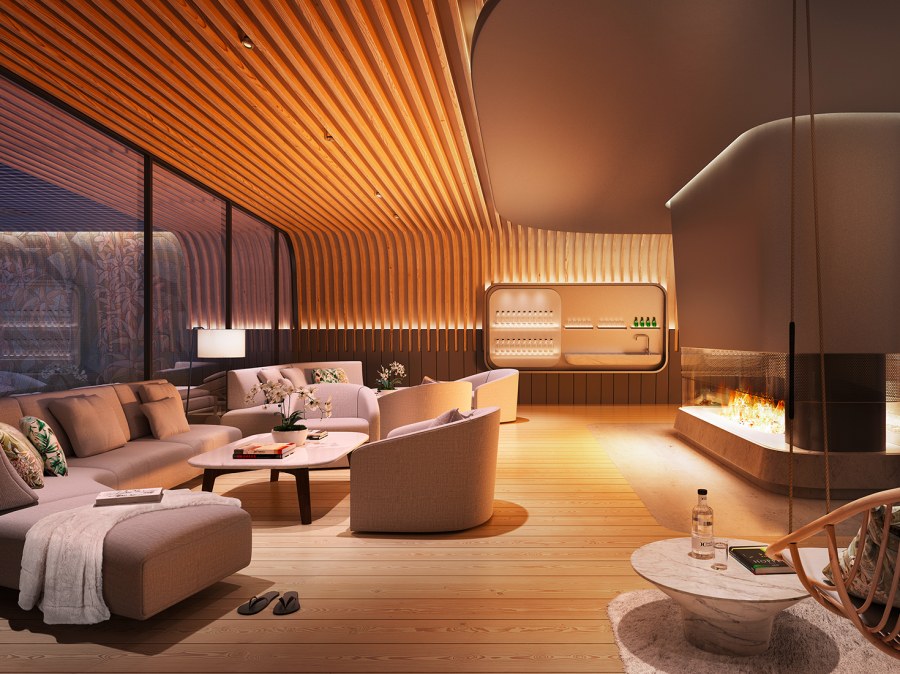 Эскизное решение интерьера