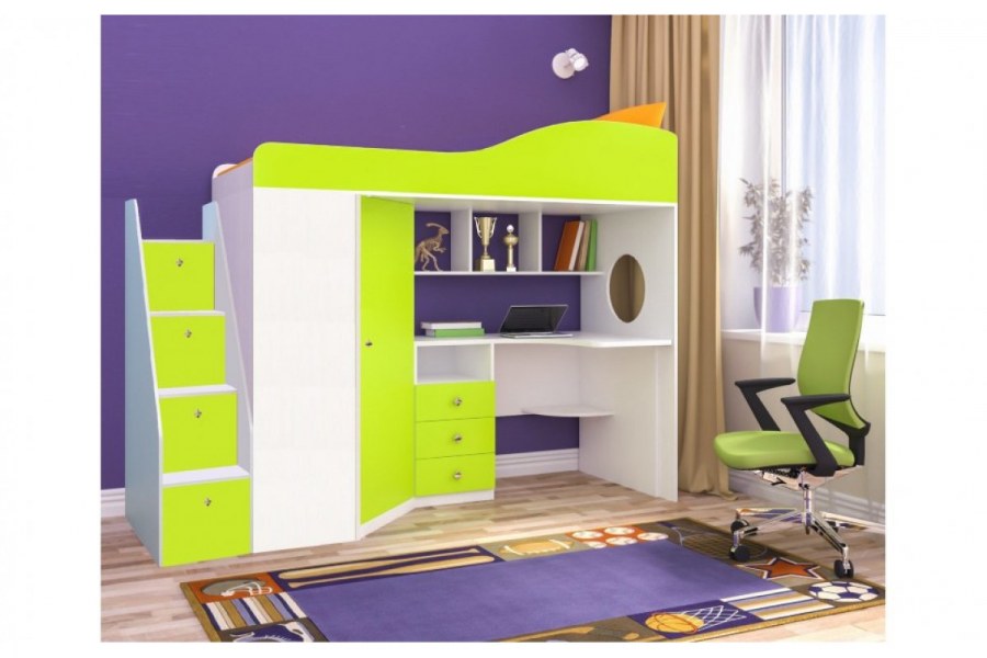 Кровать-чердак ЯРОФФ Юниор 4