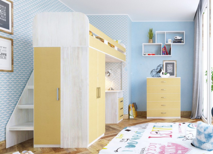 Кровать-чердак ЯРОФФ Аракс