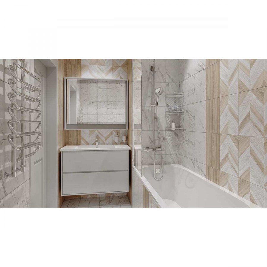 Плитка настенная Wood «шевро» 35x25