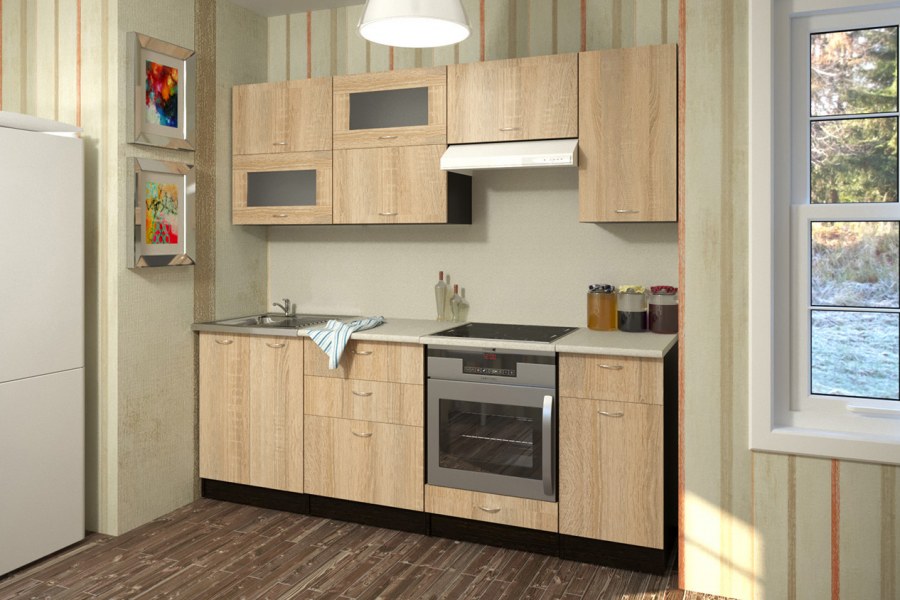 Кухня Прага дуб сонома