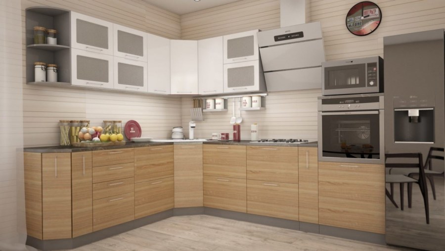 Кухня София дуб сонома интерьер центр