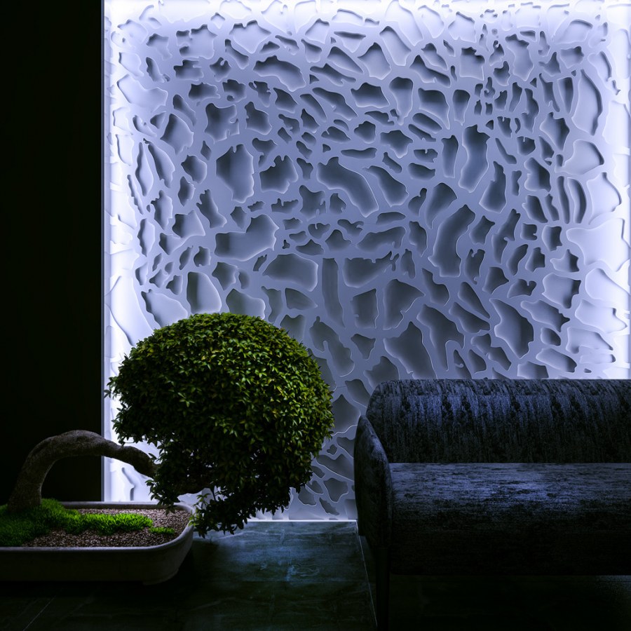 Объемные стены в интерьере