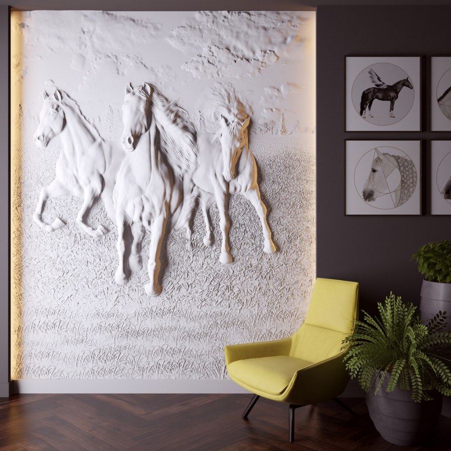 Барельефы для декора интерьера