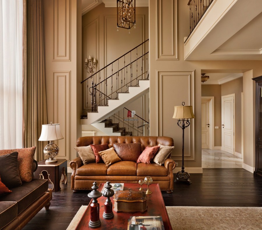 Гостиная американская Неоклассика