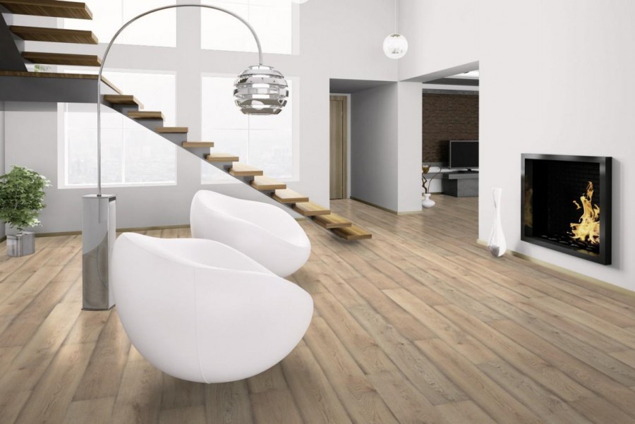 Ламинат Wineo 550 Color белый матовый la068cm