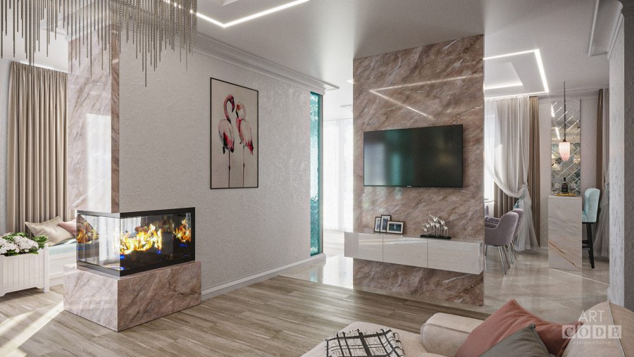 Проект квартир в футуристическом стиле