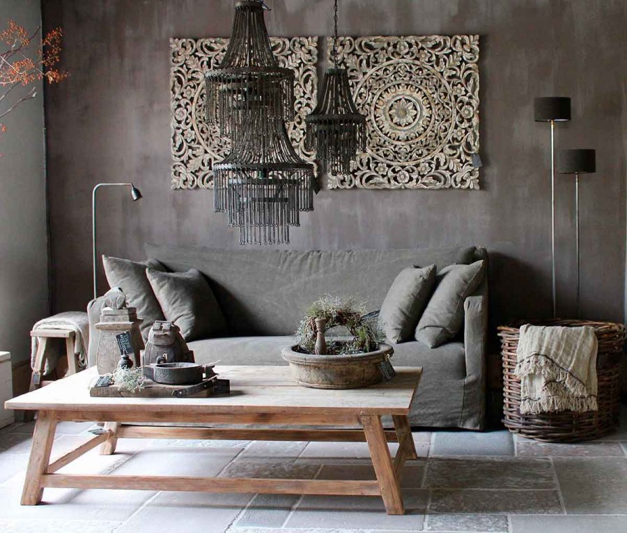 Гостиная в стиле Ваби Саби