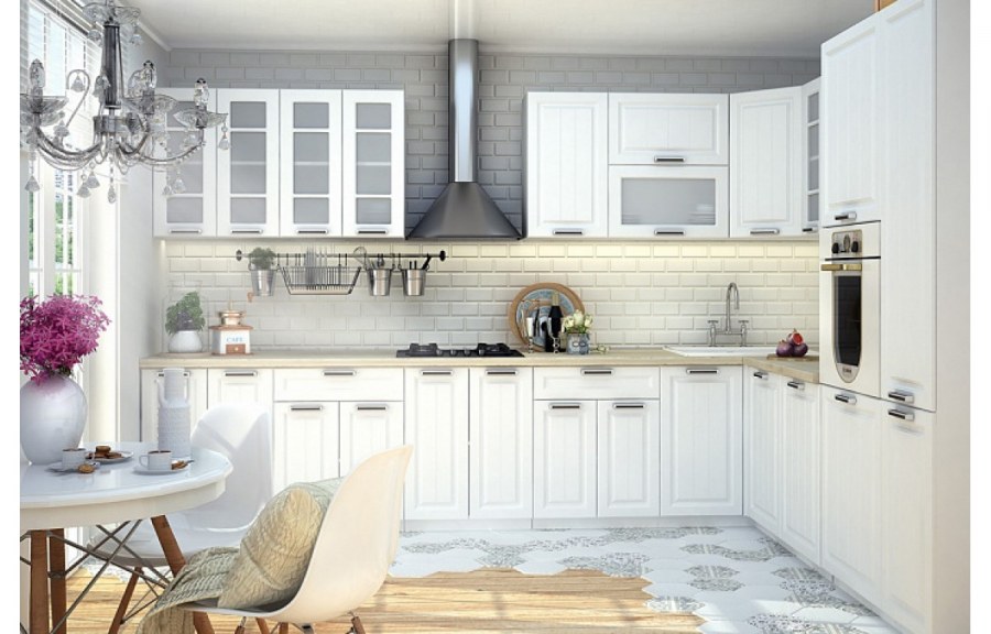 Светлая деревянная кухня