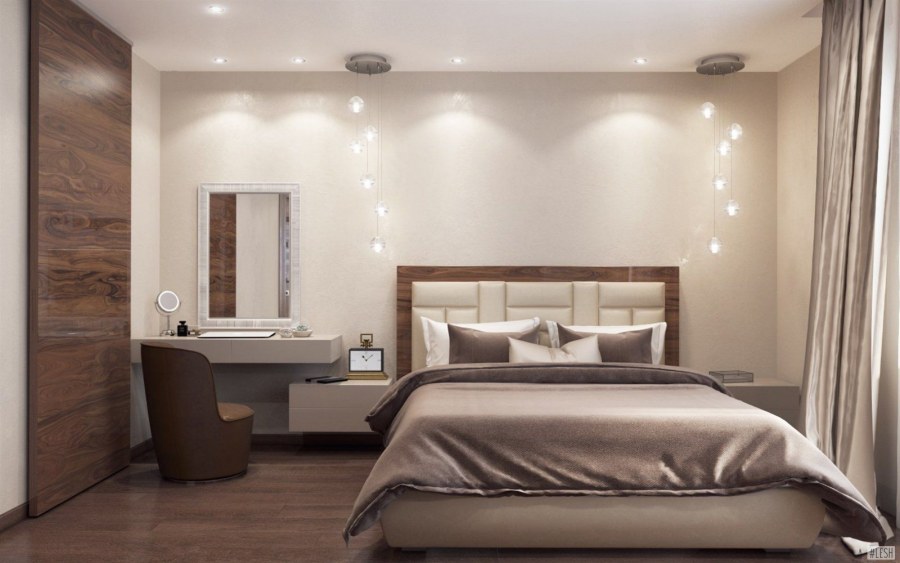 Спальня в пастельных тонах