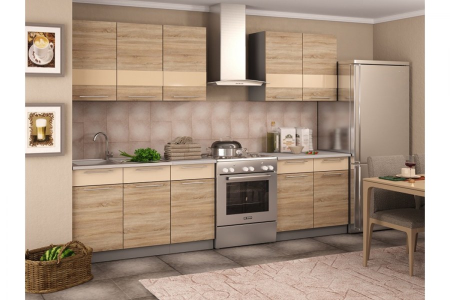 Кухня "Олеся" ЛДСП 2,0м (дуб сонома)