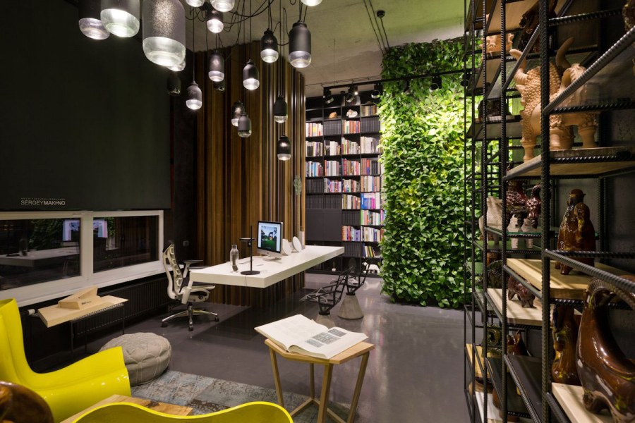 Интерьер мастерской в стиле лофт