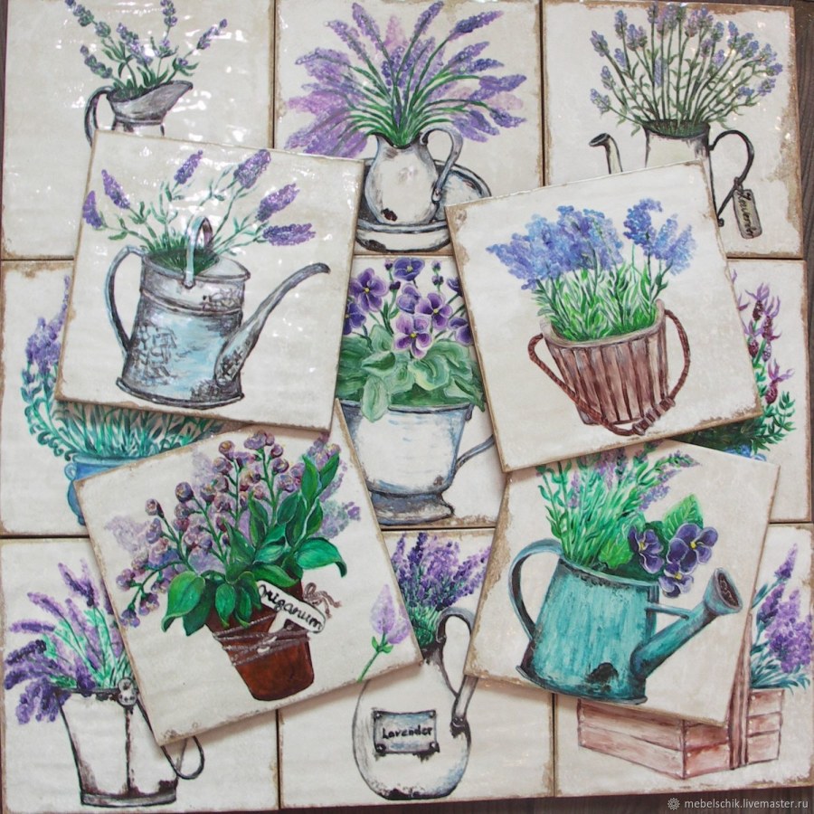 Панно из плитки Прованс