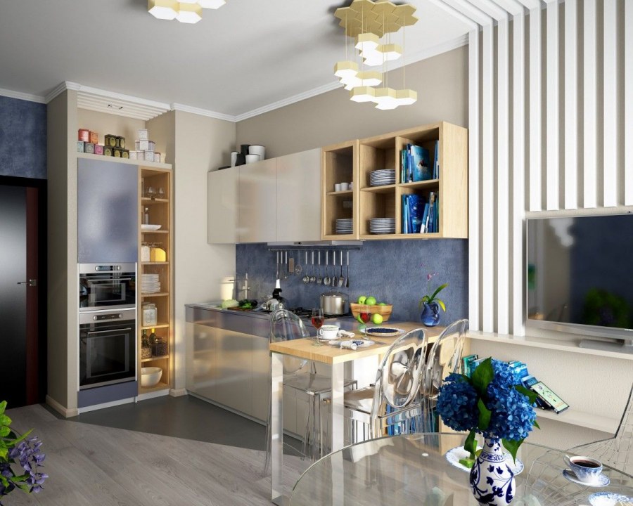 Кухонная мебель для студии квартиры