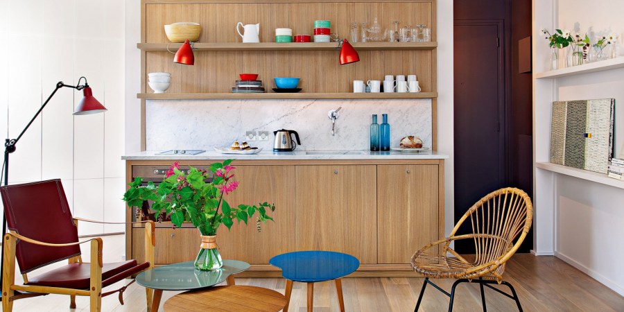 Мини кухня разноцветная