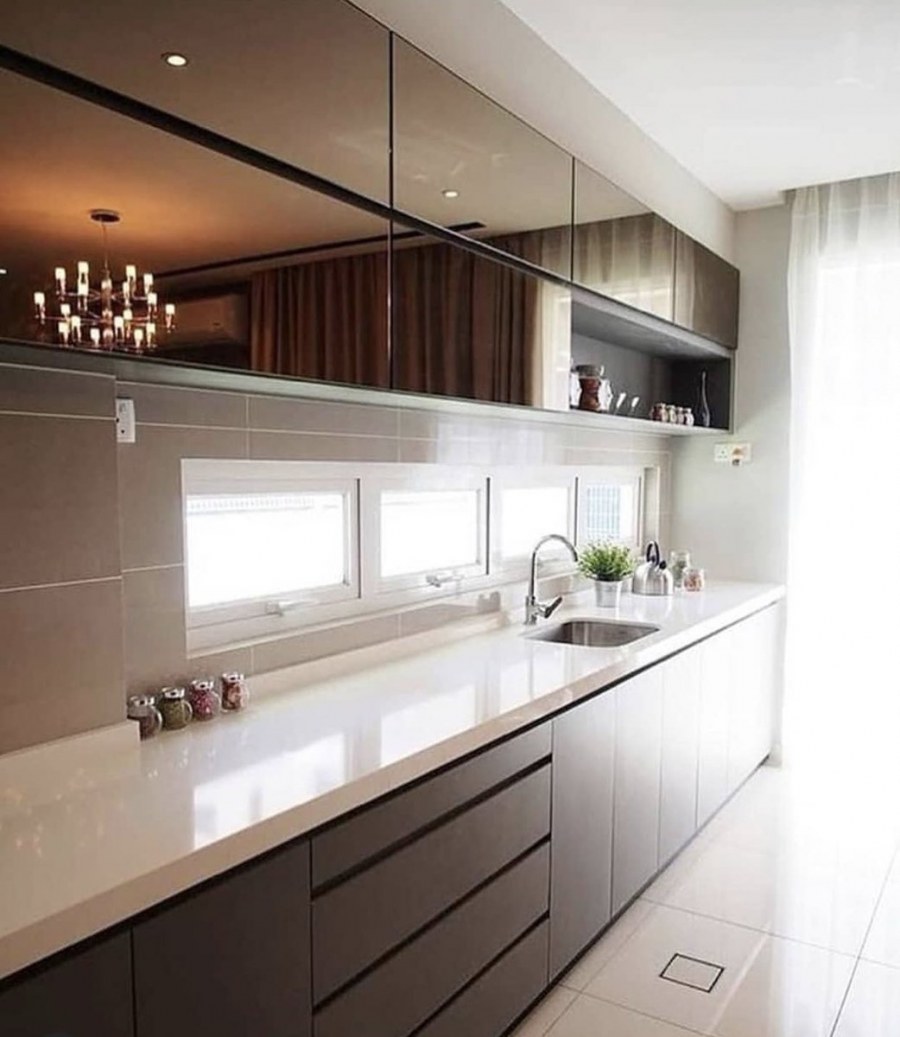 Зеркальный фактур на кухню