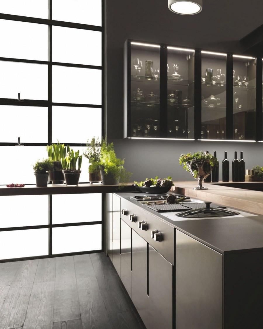 Фасады под зеркало на кухне фото