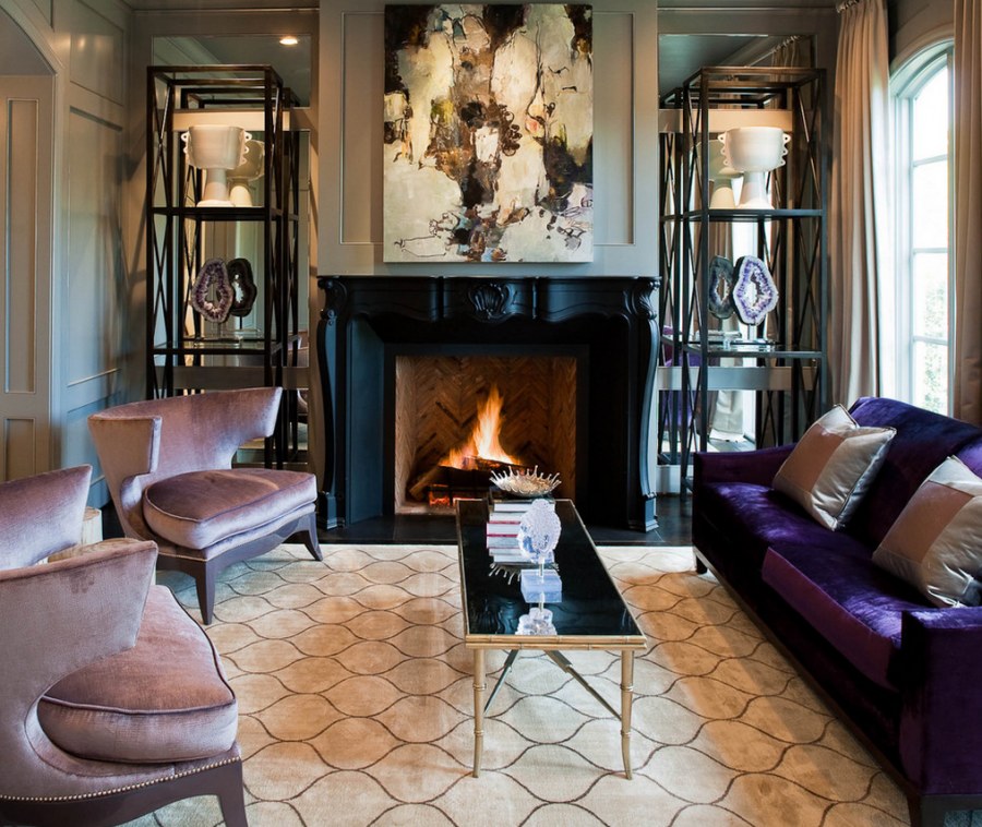 Интерьер каминного зала
