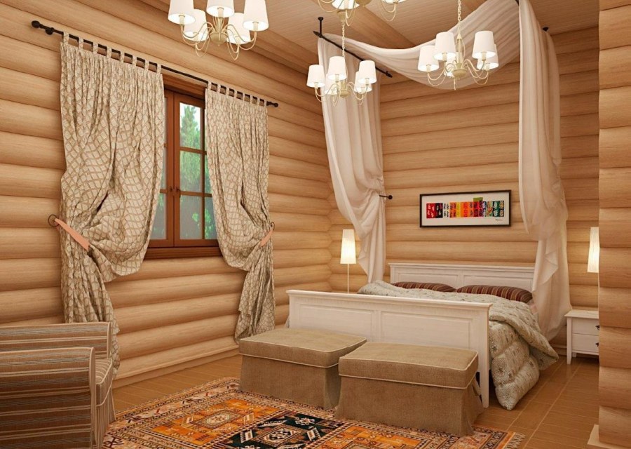 Сруб интерьер