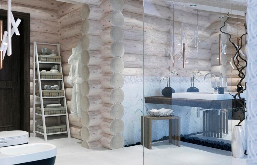 Камин в деревянном доме