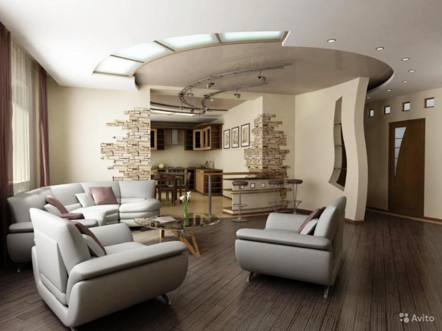 Потолок в интерьере