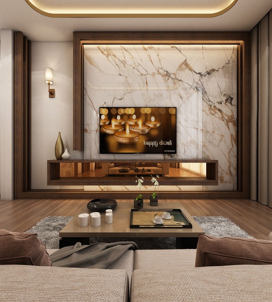 Интерьер гостиной в современном стиле