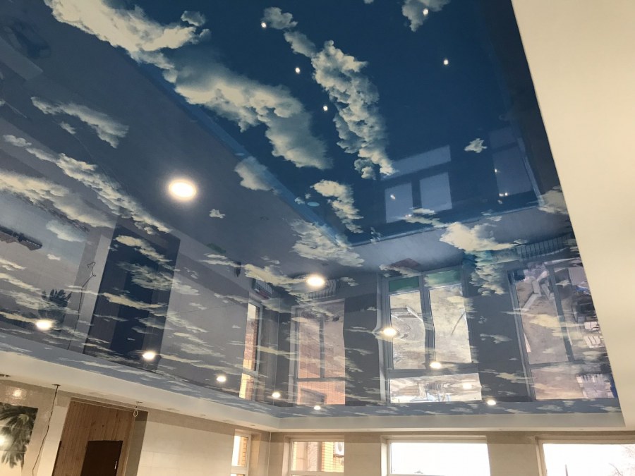 Фотопечать на потолке