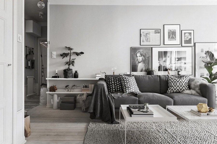 Сканди стиль в серых тонах
