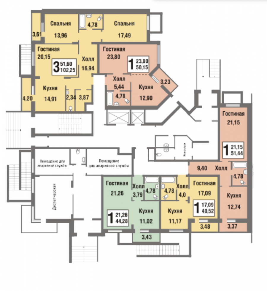 Татьянин парк 25 корпус планировка