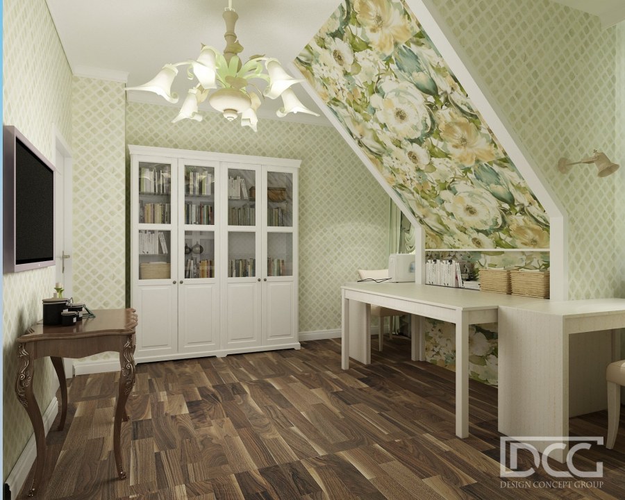 Мансарда Прованс гостиная