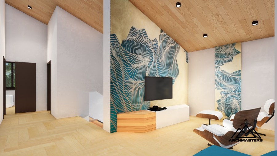 Отделка мансарды МДФ панелями