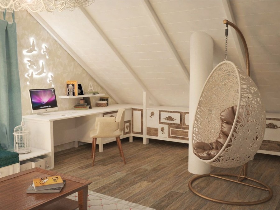 Мансардный этаж в стиле Прованс