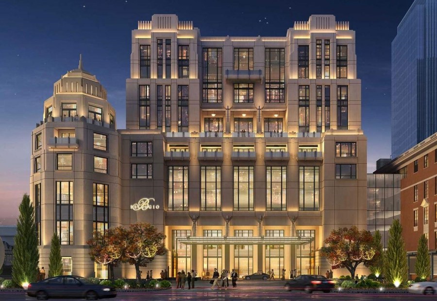 Дом ар деко фасад