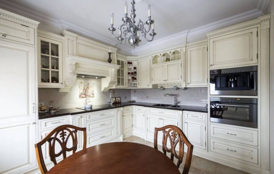 Кухня Неоклассика слоновая кость