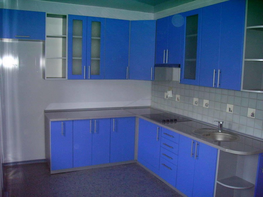 Кухня в синем цвете