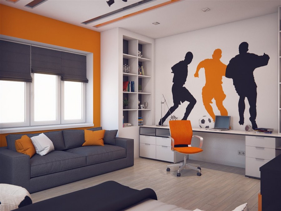 Дизайн подростковой комнаты для мальчика