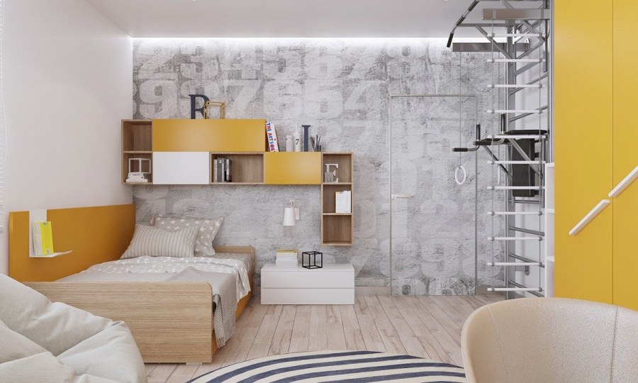 Обои для маленькой спальни для подростка