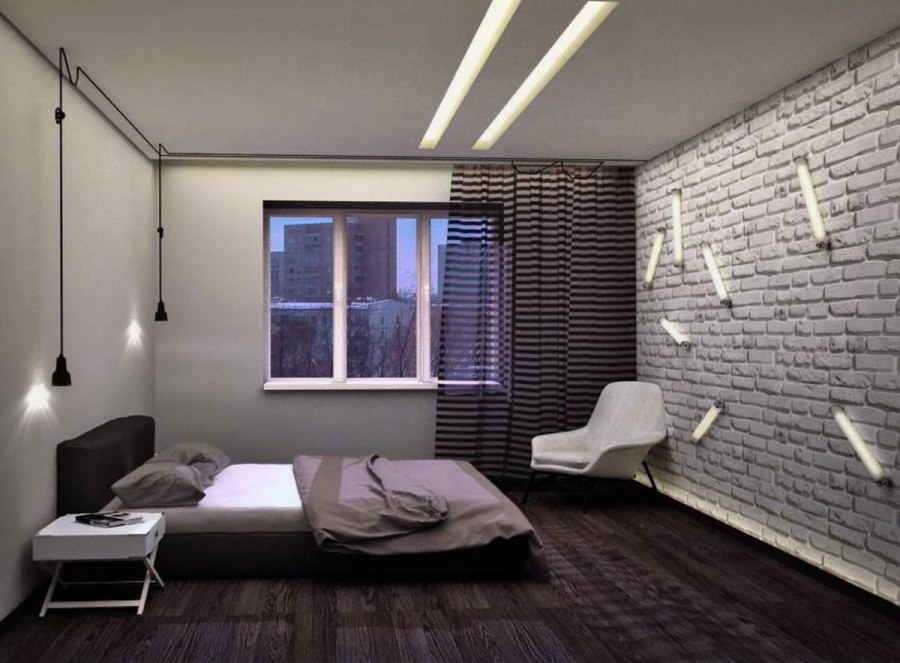 Комната в стиле лофт 12кв