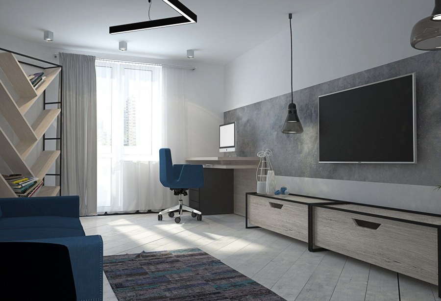 Стильная комната для молодого человека