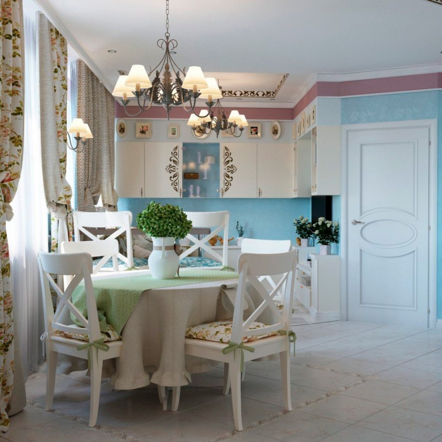 Кухня столовая в стиле Прованс