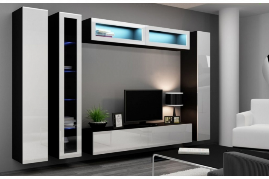 Стенка Модерн Виго МДФ глянец